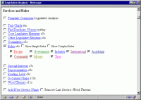Legislative Analysis Tool 1.5 screenshot. Click to enlarge!