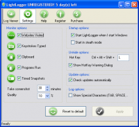 LightLogger 6.7.5.1 screenshot. Click to enlarge!