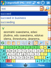 LingvoSoft Dictionary 2009 English <-> Estonian 4.1.88 screenshot. Click to enlarge!