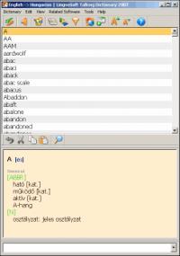 LingvoSoft Dictionary 2009 English <-> Hungarian 4.1.29 screenshot. Click to enlarge!