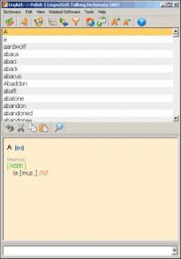 LingvoSoft Dictionary 2009 English <-> Polish 4.1.29 screenshot. Click to enlarge!