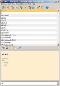 LingvoSoft Dictionary 2009 English <-> Portuguese 4.1.29 screenshot. Click to enlarge!
