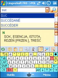 LingvoSoft Dictionary 2009 French <-> Polish 4.1.88 screenshot. Click to enlarge!