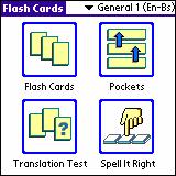 LingvoSoft FlashCards English <-> Bosnian for Palm OS 1.2.36 screenshot. Click to enlarge!