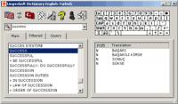 LingvoSoft Gold Dictionary English <-> Turkish for Windows 2.1.28 screenshot. Click to enlarge!