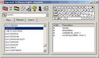 LingvoSoft Standard Dictionary English <-> Hungarian for Windows 2.1.28 screenshot. Click to enlarge!