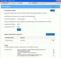 Live Support 1.0 screenshot. Click to enlarge!