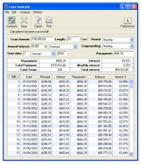 Loan Calc 2.7.6 screenshot. Click to enlarge!