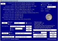 Lunar Calendars and Eclipse Finder 14.42t screenshot. Click to enlarge!