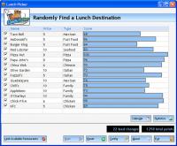 Lunch Picker 3.2 screenshot. Click to enlarge!