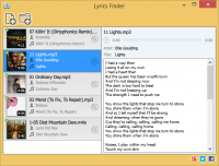 Lyrics Finder 1.4 screenshot. Click to enlarge!