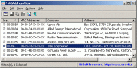 MACAddressView 1.35 screenshot. Click to enlarge!