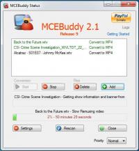 MCEBuddy 2.3.11 screenshot. Click to enlarge!