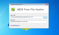 MD5 Free File Hasher 1.2.0.0 screenshot. Click to enlarge!