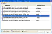 MDB Password Recovery 1.0.2 screenshot. Click to enlarge!