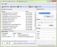 MIDI Converter Studio 9.1.73 screenshot. Click to enlarge!
