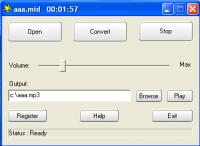 MIDI To MP3 Maker 3.1.0020 screenshot. Click to enlarge!