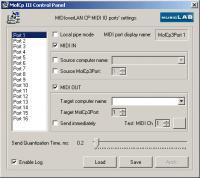 MIDIoverLAN CP 3.3.919 screenshot. Click to enlarge!