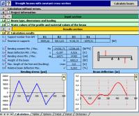 MITCalc - Beam Calculation 1.17 screenshot. Click to enlarge!