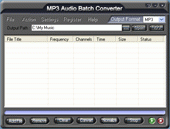 MP3 Audio Batch Converter for to mp4 4.39 screenshot. Click to enlarge!