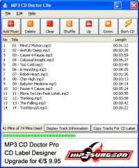 MP3 CD Doctor 2004  screenshot. Click to enlarge!