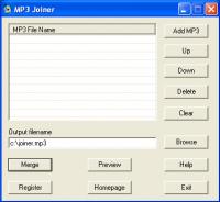 MP3 Joiner 1.2.4.4 screenshot. Click to enlarge!
