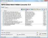 MP3-OGG-WAV-WMA Converter 2.4 screenshot. Click to enlarge!