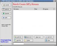 MP3 Stream Creator 2.0.2013.1111 screenshot. Click to enlarge!