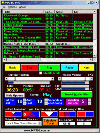 MP3DJ PRO 3.0 screenshot. Click to enlarge!