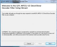 MPEG DirectShow Decoder  screenshot. Click to enlarge!