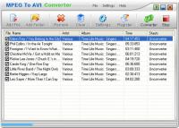 MPEG To AVI Converter 1.00 screenshot. Click to enlarge!