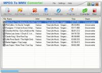MPEG To WMV Converter 1.00 screenshot. Click to enlarge!