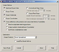 MPRouteWriter 3.2 screenshot. Click to enlarge!
