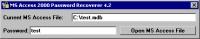 MS Access 2000 Password Recoverer 4.2 screenshot. Click to enlarge!