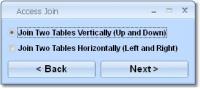 MS Access Join Two Tables Software 7.0 screenshot. Click to enlarge!