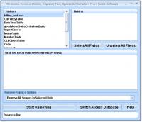 MS Access Remove (Delete, Replace) Text, Spaces & Characters From Fields Software 7.0 screenshot. Click to enlarge!