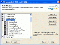 MS Access To MySQL 5.4.0.274 screenshot. Click to enlarge!