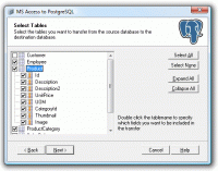 MS Access To PostgreSQL 5.5.0.280 screenshot. Click to enlarge!