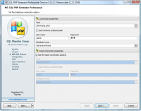 MS SQL PHP Generator 12.8.0.11 screenshot. Click to enlarge!
