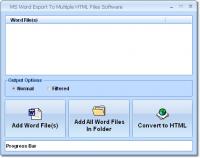 MS Word Export To Multiple HTML Files Software 7.0 screenshot. Click to enlarge!