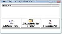 MS Word Export To Multiple PDF Files Software 7.0 screenshot. Click to enlarge!