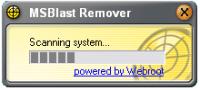 MSBlast Remover 1.1 screenshot. Click to enlarge!