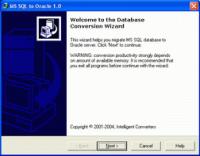 MSSQL-to-Oracle 4.3 screenshot. Click to enlarge!