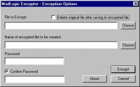 MadLogic Encryptor 1.0 screenshot. Click to enlarge!