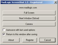 MadLogic ScreenShot 1.5 screenshot. Click to enlarge!