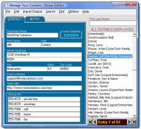 Manage Your Contacts 5.3.2.052 screenshot. Click to enlarge!