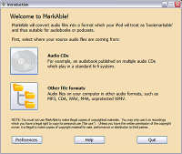 MarkAble 2.4.5 screenshot. Click to enlarge!