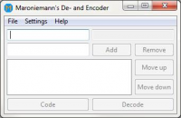 Maroniecoder 2.0 screenshot. Click to enlarge!