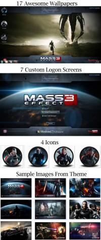Mass Effect 3 Theme 1.1 screenshot. Click to enlarge!