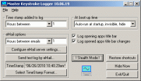Master Keystroke Logger 14.03.01 screenshot. Click to enlarge!